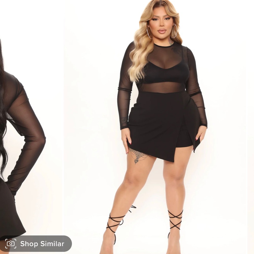 Fashion nova romper - blurred lines mesh romper